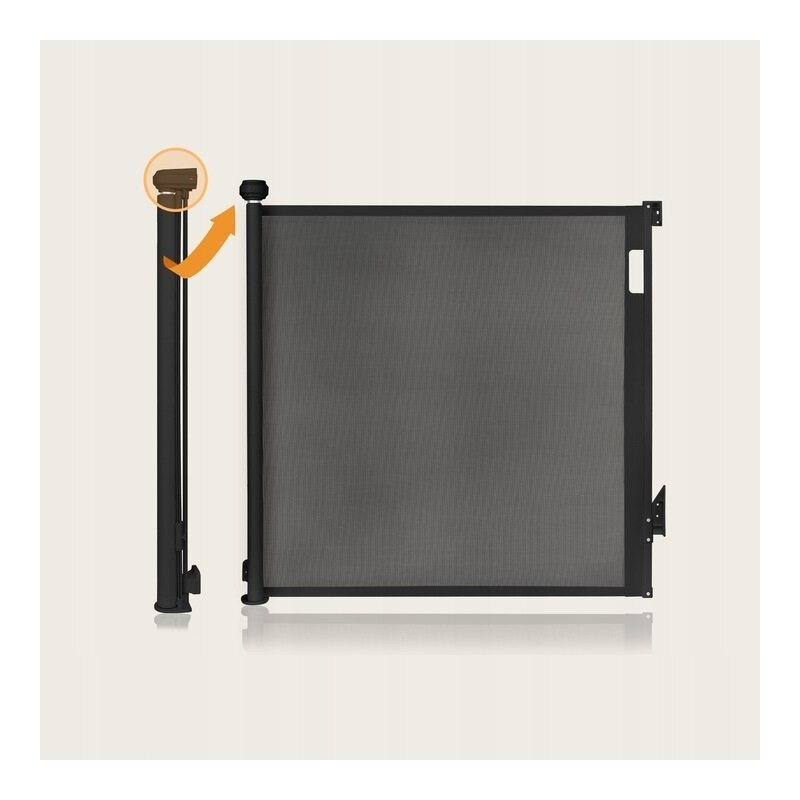 Poarta de siguranta Lionelo Thea 80×140 cm negru – imaginea 5