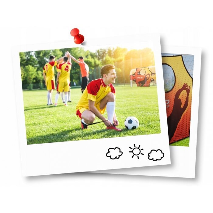Poarta mare pentru fotbal Neo-Sport cu covoras numerotat 245x80x155 cm – imaginea 2