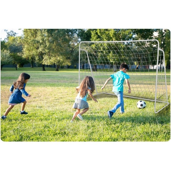 Poarta mare pentru fotbal Neo-Sport cu covoras numerotat 245x80x155 cm – imaginea 5
