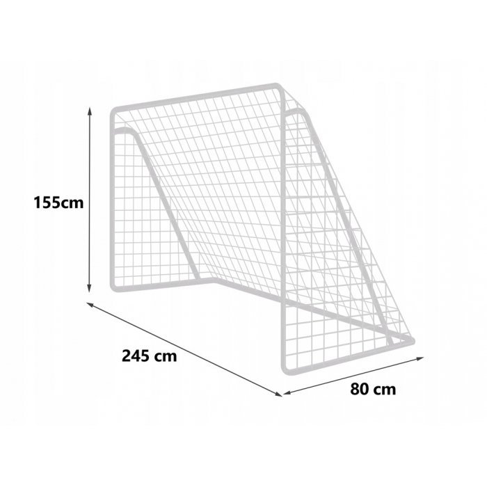 Poarta mare pentru fotbal Neo-Sport cu covoras numerotat 245x80x155 cm – imaginea 6