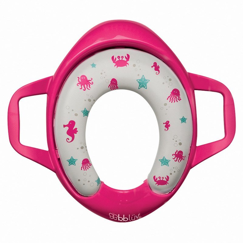 Reductor toaleta BBluv Poti cu perna confortabila si detasabila fara BPA pink – imaginea 7
