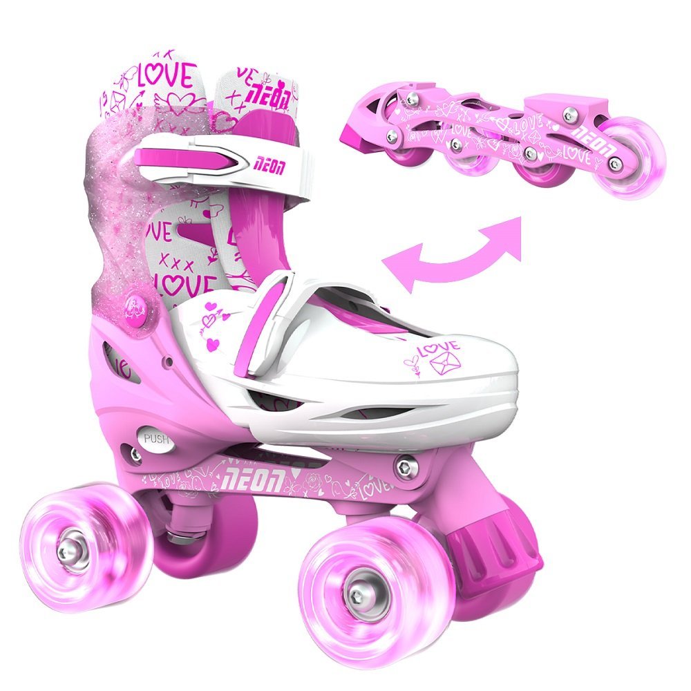 Role 2 in 1 Neon Combo Skates marime 34-37 pink – imaginea 7