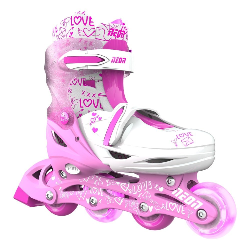 Role 2 in 1 Neon Combo Skates marime 34-37 pink
