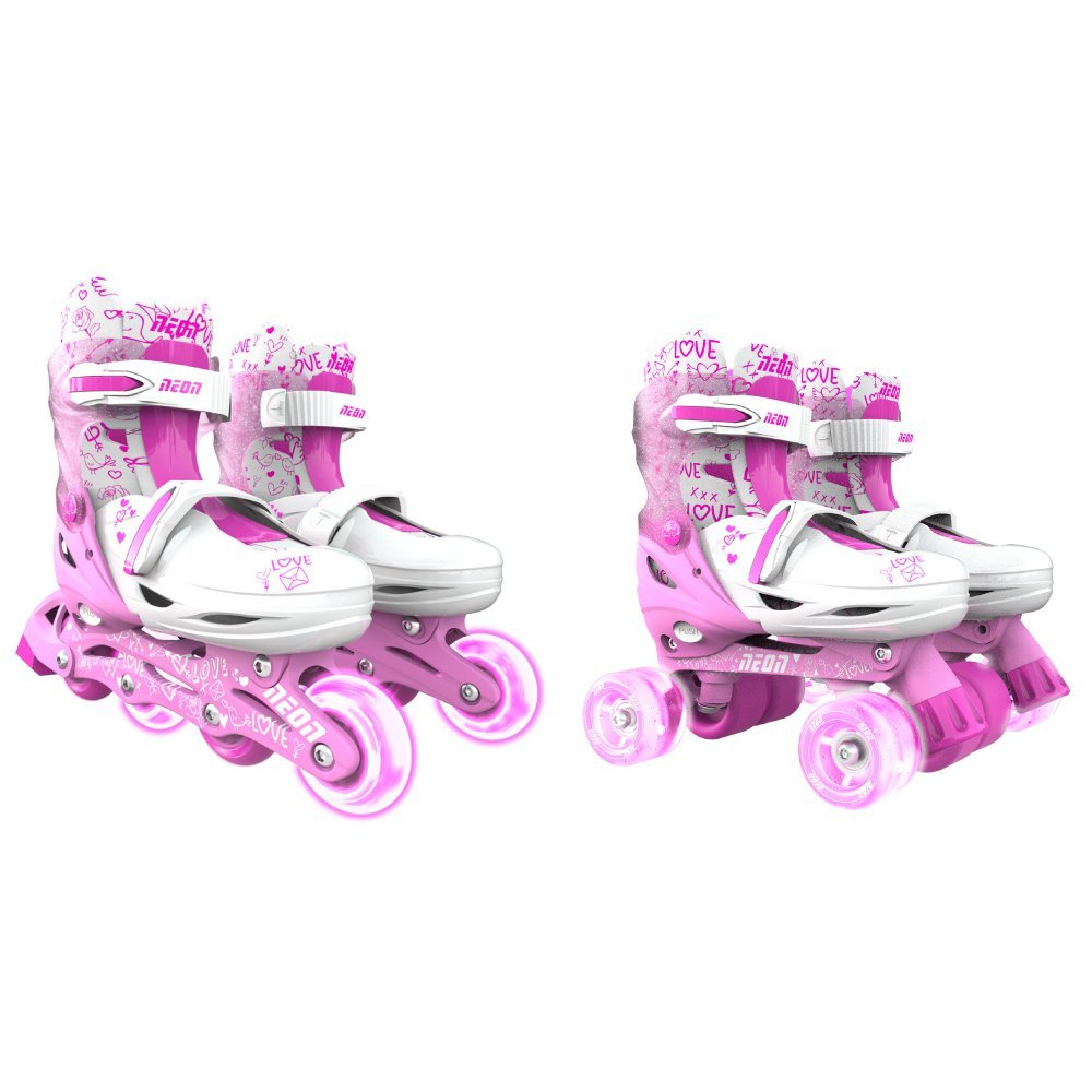 Role 2 in 1 Neon Combo Skates marime 34-37 pink – imaginea 2