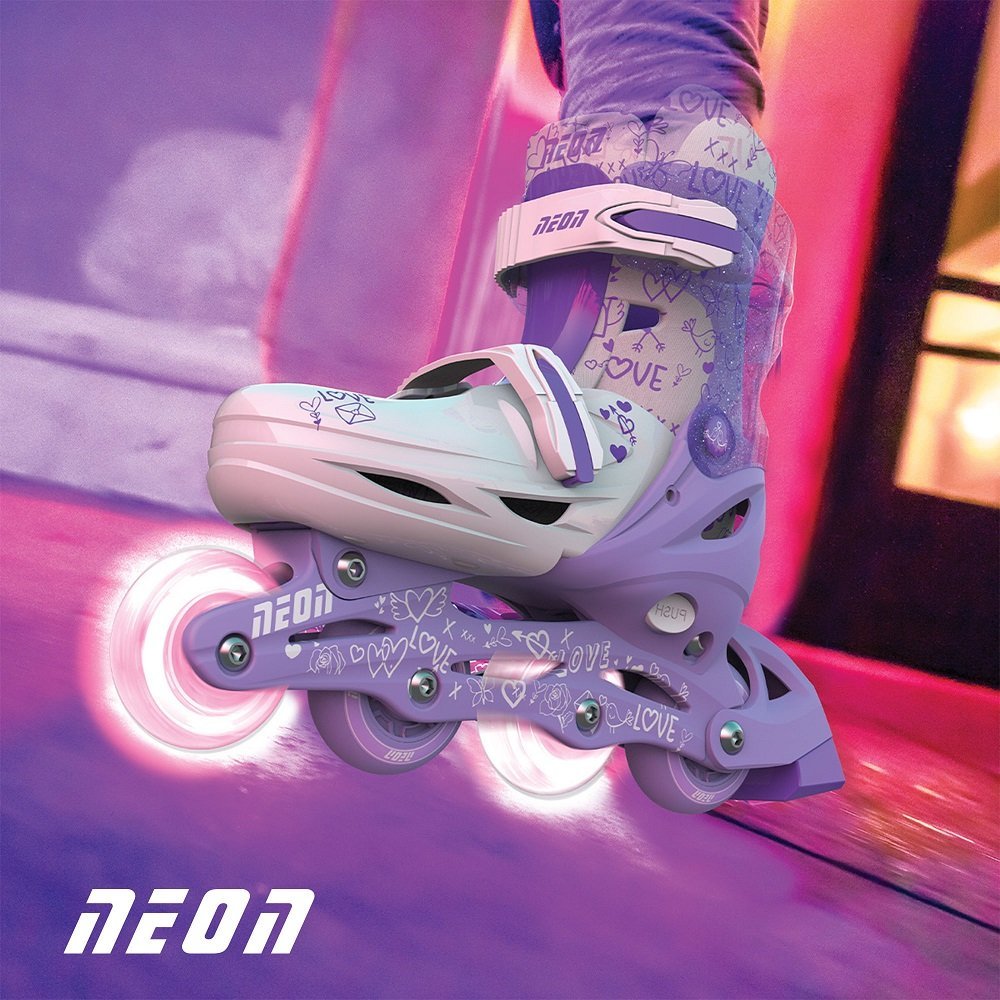 Role 2 in 1 Neon Combo Skates marime 34-37 purple – imaginea 4