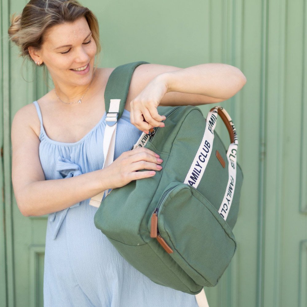 Rucsac de infasat Childhome Family Club Signature verde – imaginea 5