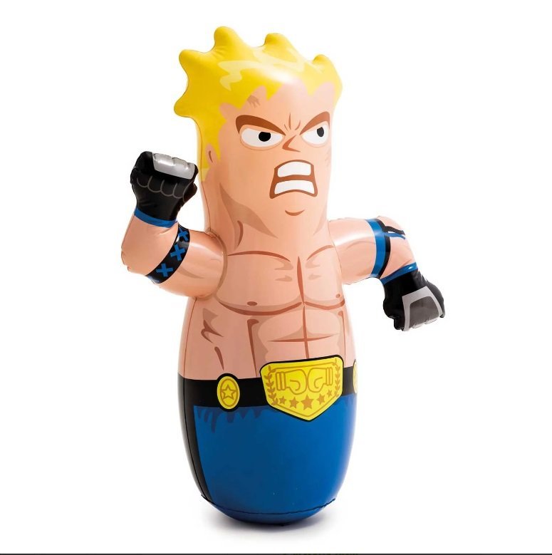 Sac de box gonflabil pentru copii 94×74 cm model Boxer Albastru – imaginea 3