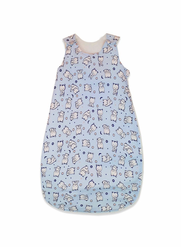 Sac de dormit copii 1.5 tog Baby Bear albastru din bumbac 70 cm – imaginea 4