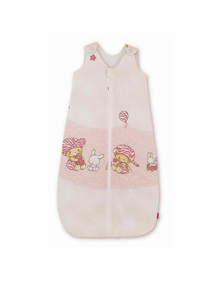 Sac de dormit copii 1.5 tog Hai la joaca roz din bumbac 130 cm – imaginea 3