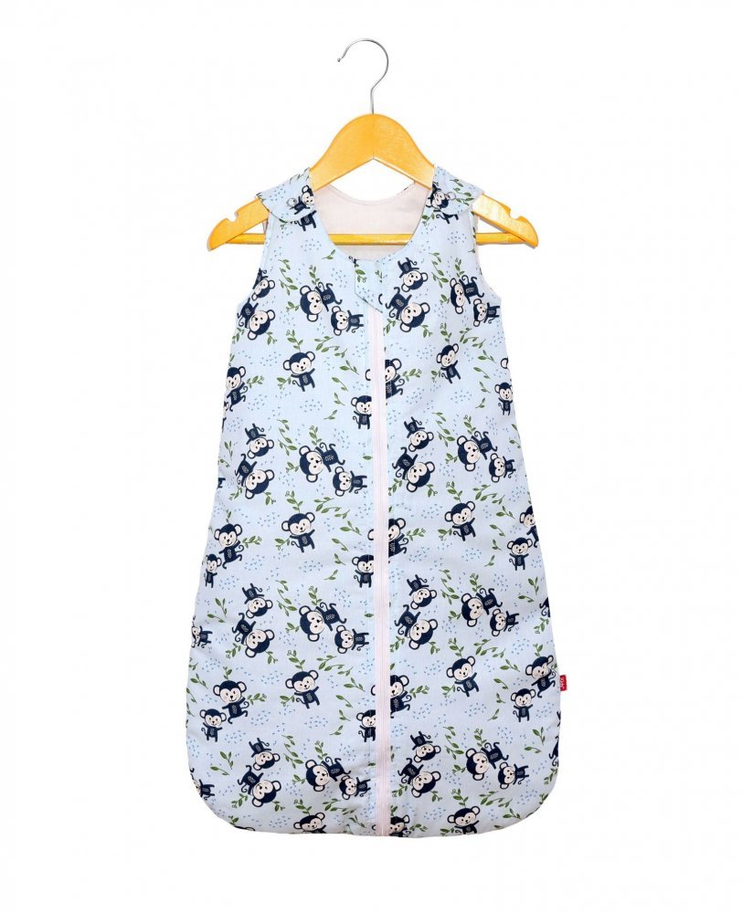 Sac de dormit copii 1.5 tog Happy Monkey din bumbac 130 cm – imaginea 5