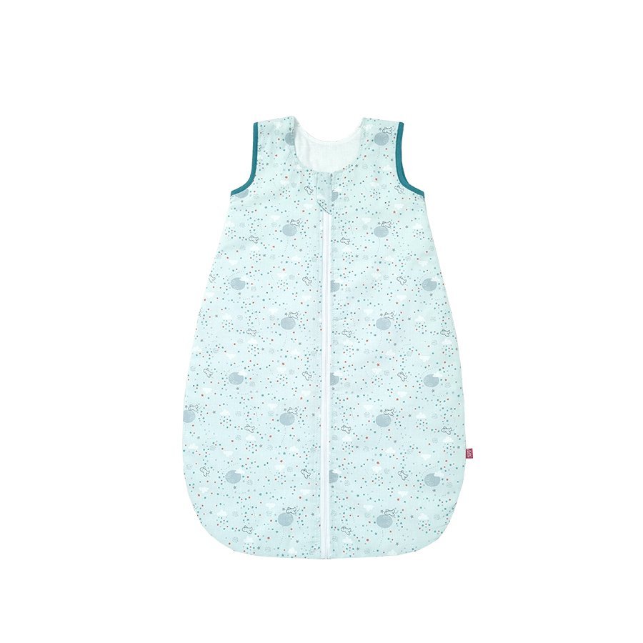 Sac de dormit copii 2.5 tog Sky Nap Blue din bumbac 85 cm – imaginea 3