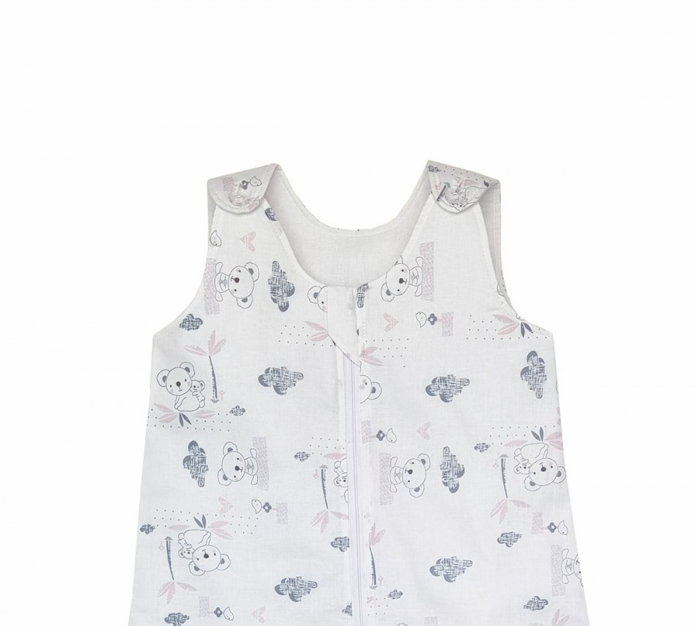 Sac de dormit copii 1.5 tog Somnorosul koala roz din bumbac 130 cm