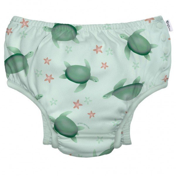 Slip copii eco SPF 50+ pentru inot Green Sprouts by iPlay Sage Turtle 4T – imaginea 8