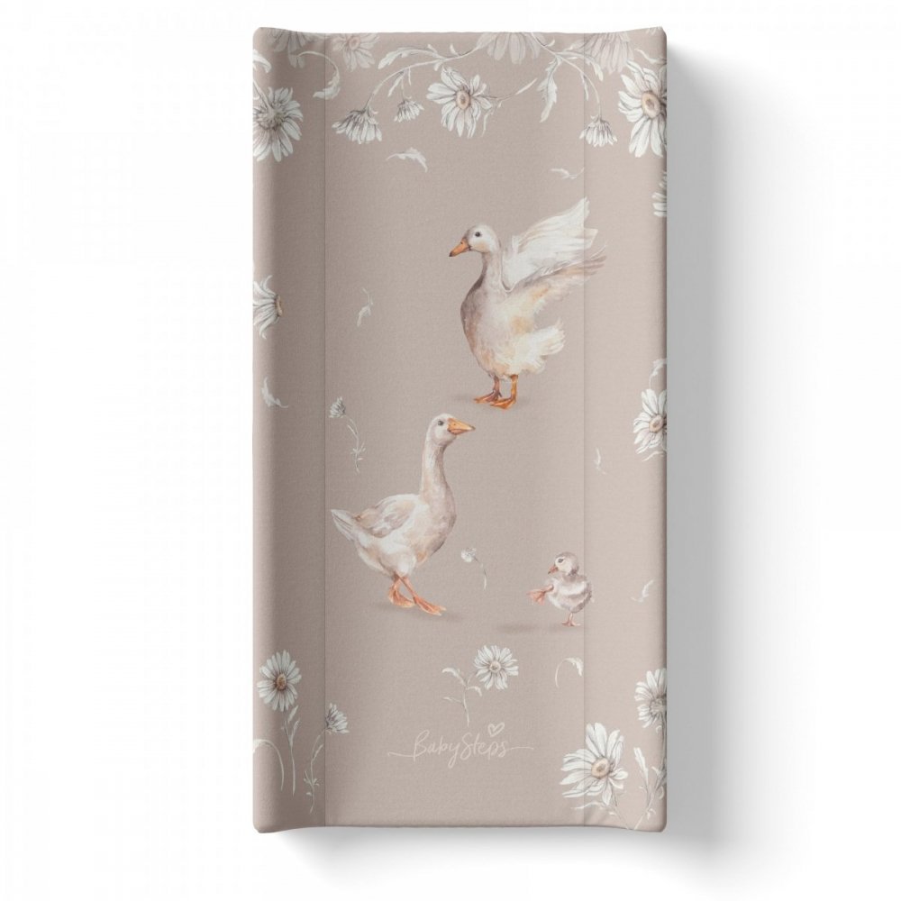 Saltea de infasat cu spate intarit si margini de protectie 50×80 cm Goose Family – imaginea 4