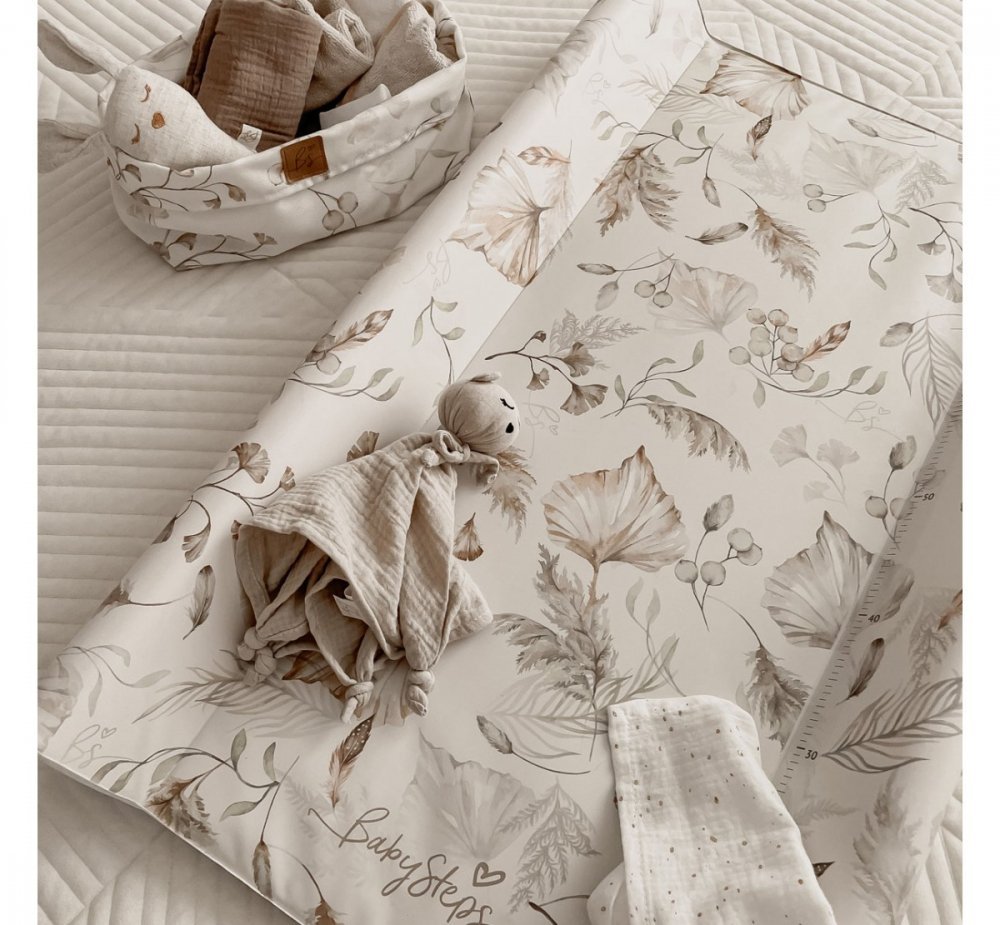 Saltea de infasat cu spate intarit si margini de protectie 50×80 cm Goose Family – imaginea 2