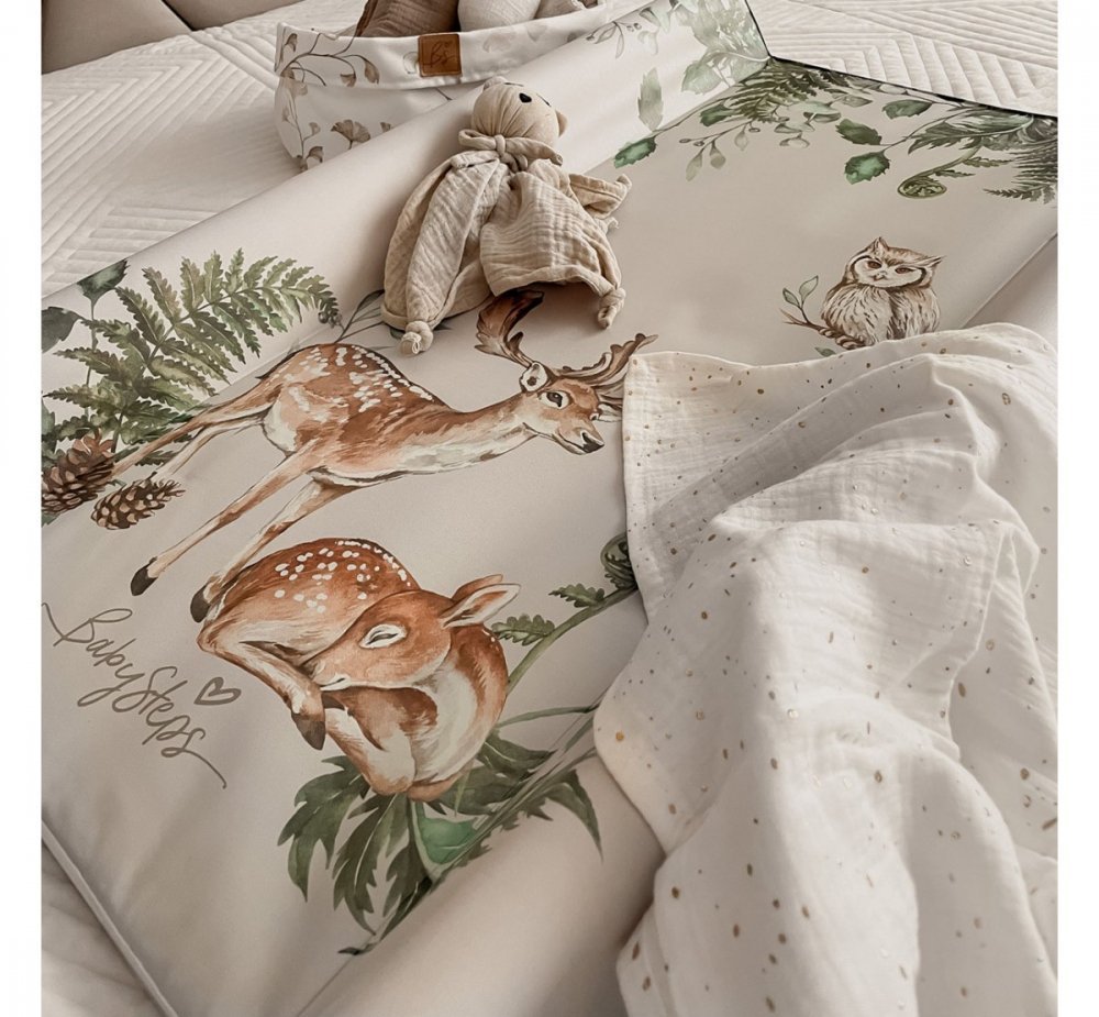 Saltea de infasat cu spate intarit si margini de protectie 50×80 cm Goose Family – imaginea 3