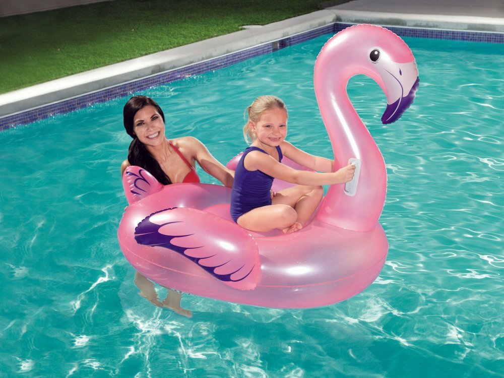 Saltea gonflabila cu manere 127 cm Flamingo Roz – imaginea 4