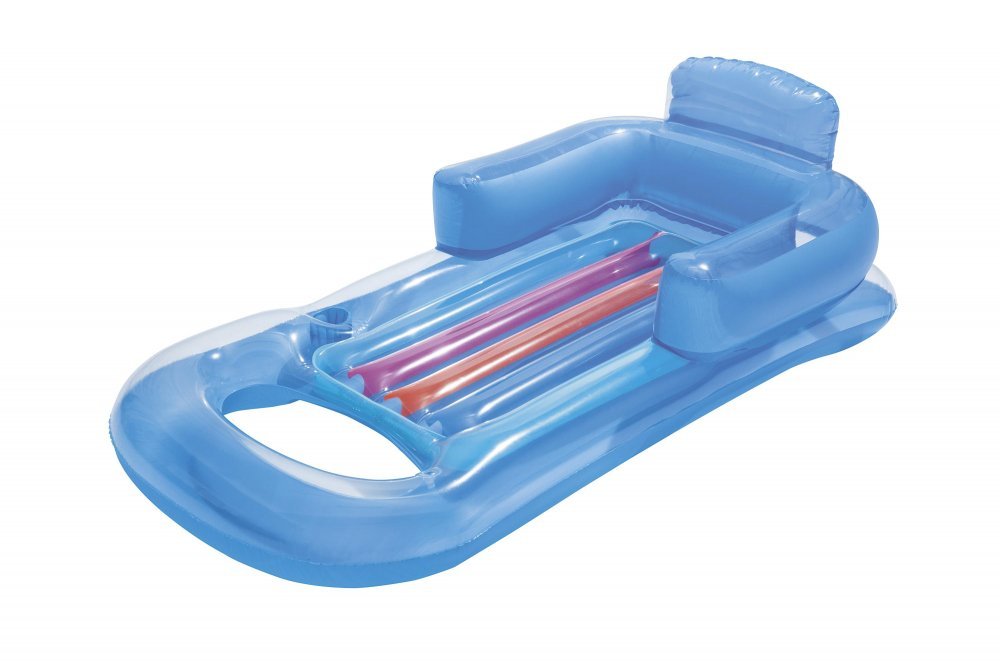 Saltea gonflabila cu spatar tip fotoliu 161 x 84 cm Blue – imaginea 5