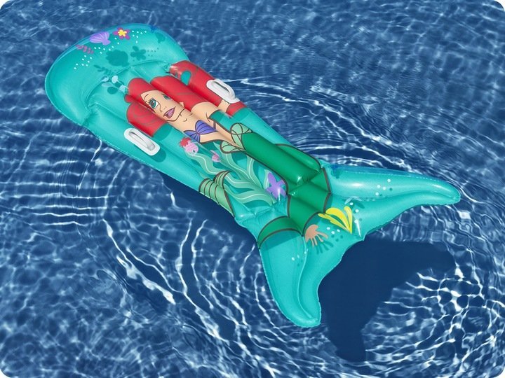 Saltea gonflabila pentru inot cu manere 158 x 81 cm Mica Sirena Ariel – imaginea 3