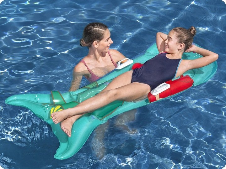 Saltea gonflabila pentru inot cu manere 158 x 81 cm Mica Sirena Ariel – imaginea 6
