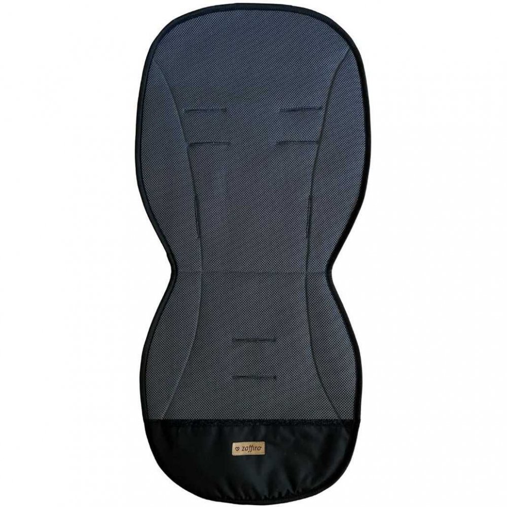 Salteluta pentru carucior Womar Zaffiro 85 cm lana fiarta si plasa AIR gri inchis – imaginea 2