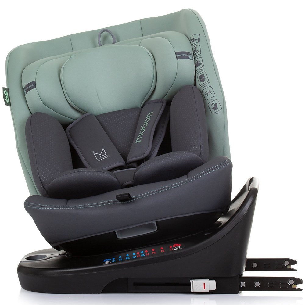 Scaun auto Chipolino Motion I-Size 40-150 cm pastel green cu sistem Isofix – imaginea 6