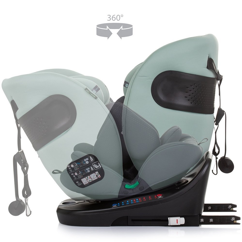Scaun auto Chipolino Motion I-Size 40-150 cm pastel green cu sistem Isofix – imaginea 7
