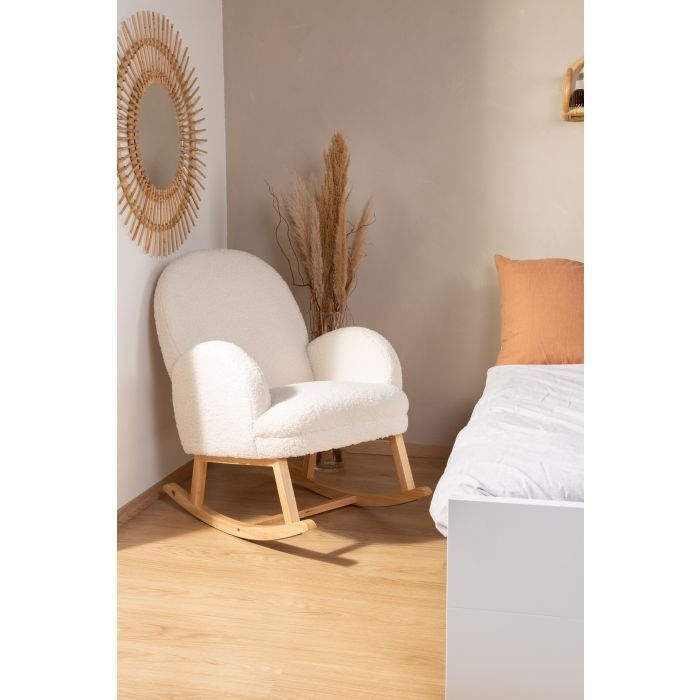 Scaun balansoar Childhome Teddy alb – imaginea 4