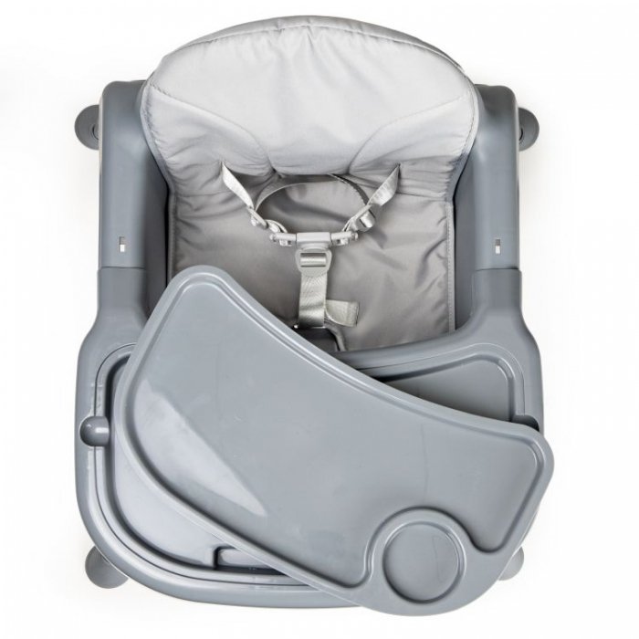 Scaun de masa 2 in 1 Ecotoys cu tapiterie Gri – imaginea 3