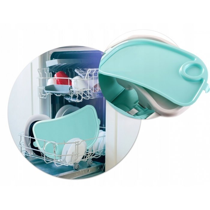 Scaun de masa multifunctional Nukido Belo albastru deschis – imaginea 4