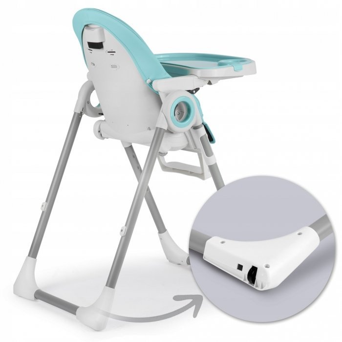 Scaun de masa multifunctional Nukido Belo albastru deschis – imaginea 6