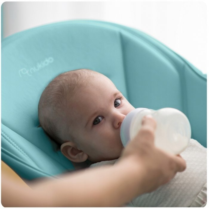 Scaun de masa multifunctional Nukido Belo albastru deschis – imaginea 7