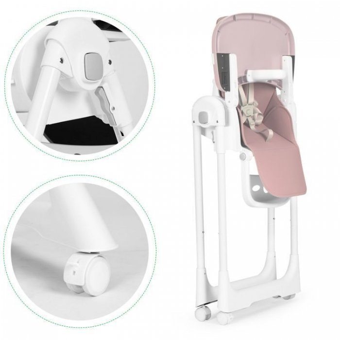 Scaun de masa Ecotoys HA-013 roz – imaginea 7
