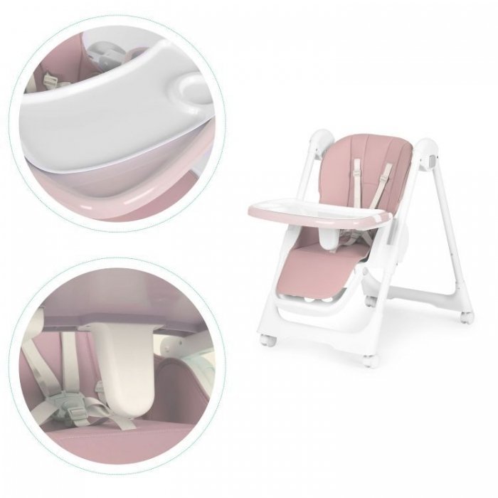 Scaun de masa Ecotoys HA-013 roz – imaginea 8
