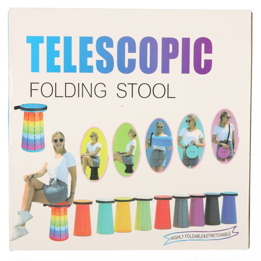 Scaun telescopic pliabil 24 cm Black – imaginea 4