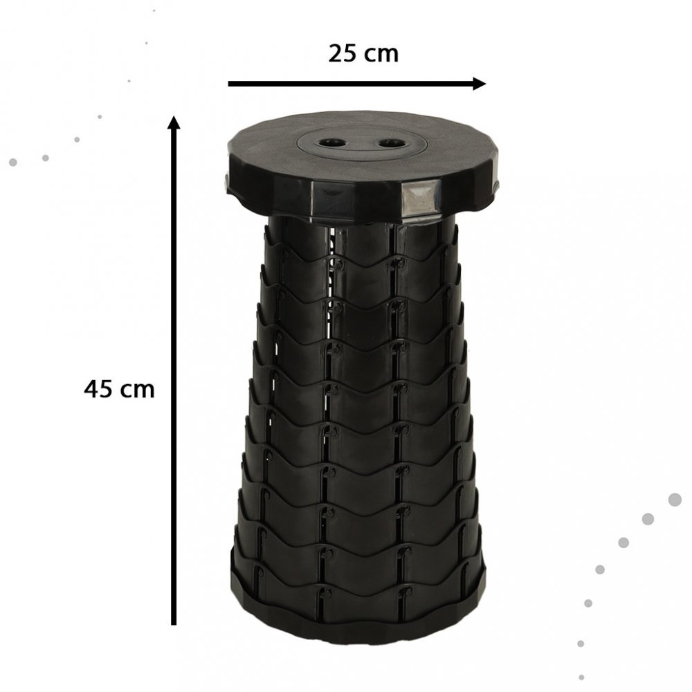 Scaun telescopic pliabil 24 cm Black – imaginea 5