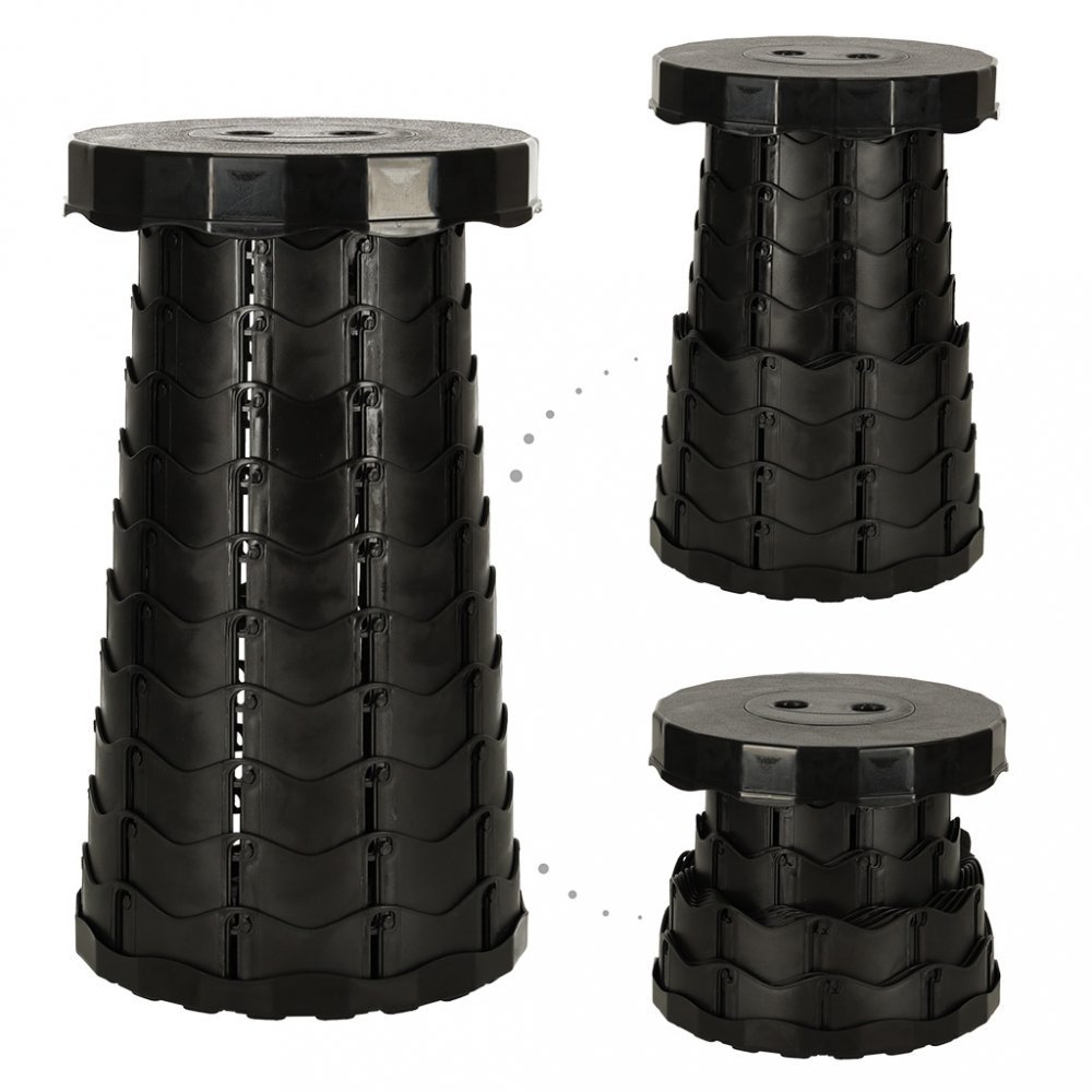 Scaun telescopic pliabil 24 cm Black – imaginea 6