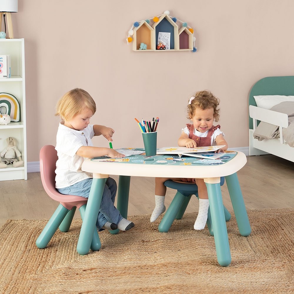 Scaunel cu spatar pentru copii Smoby Little roz – imaginea 4