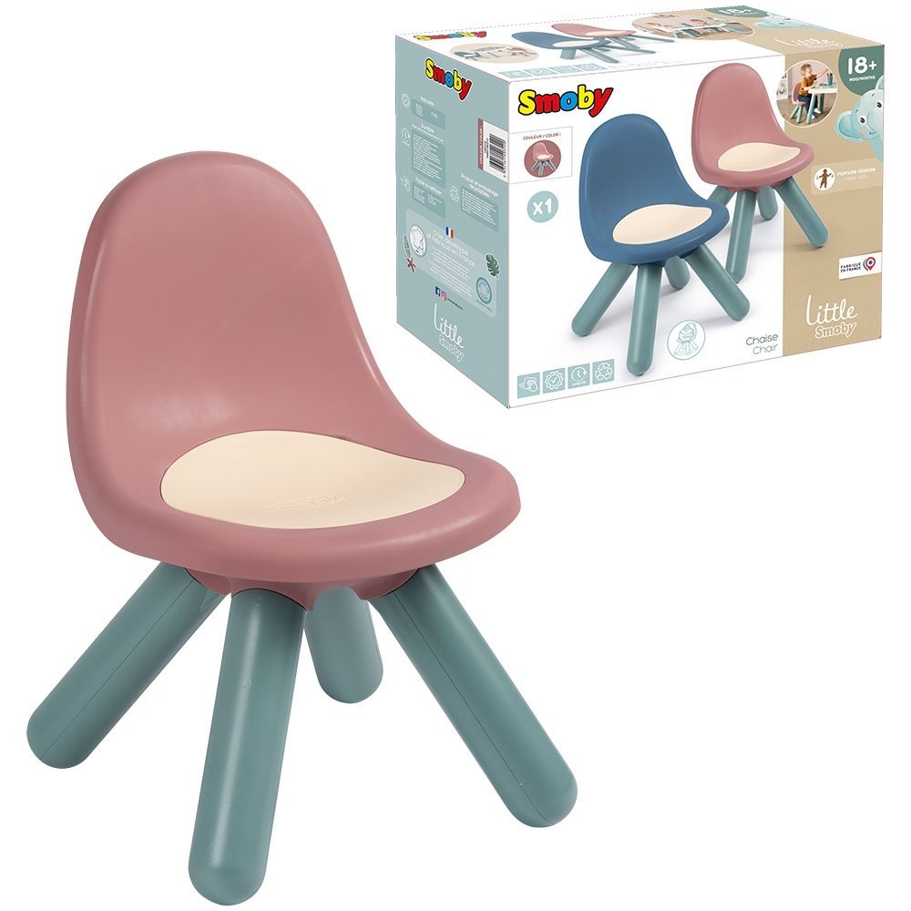 Scaunel cu spatar pentru copii Smoby Little roz – imaginea 5