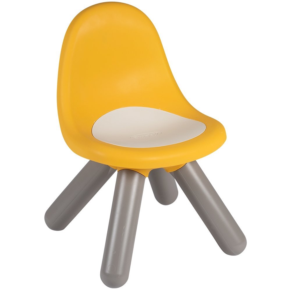Scaunel cu spatar pentru copii Smoby galben – imaginea 6