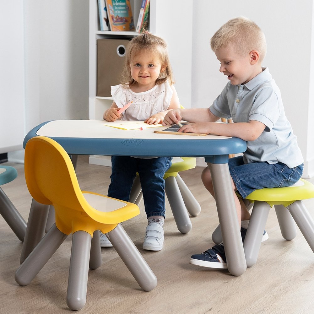 Scaunel cu spatar pentru copii Smoby galben – imaginea 2