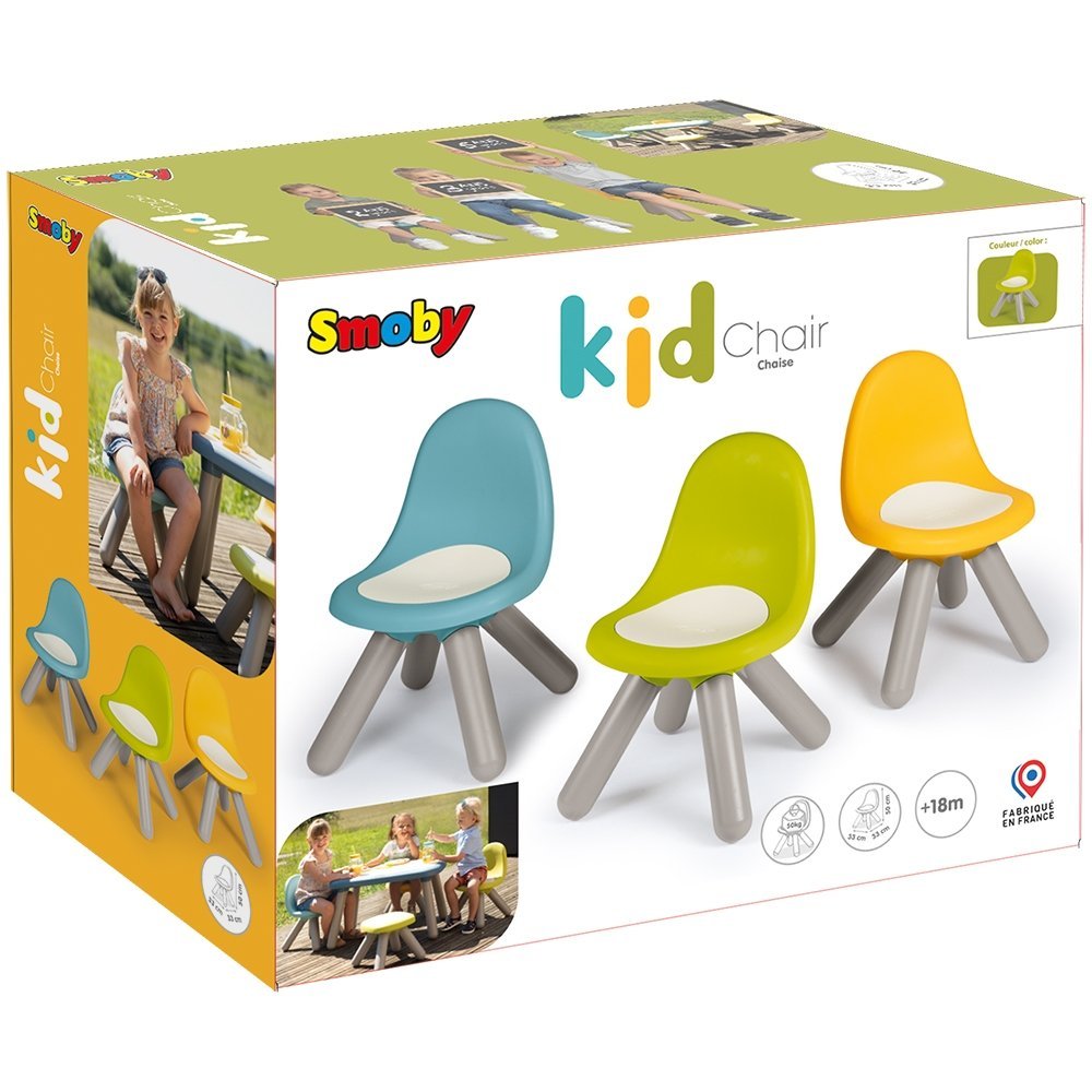 Scaunel cu spatar pentru copii Smoby galben – imaginea 5