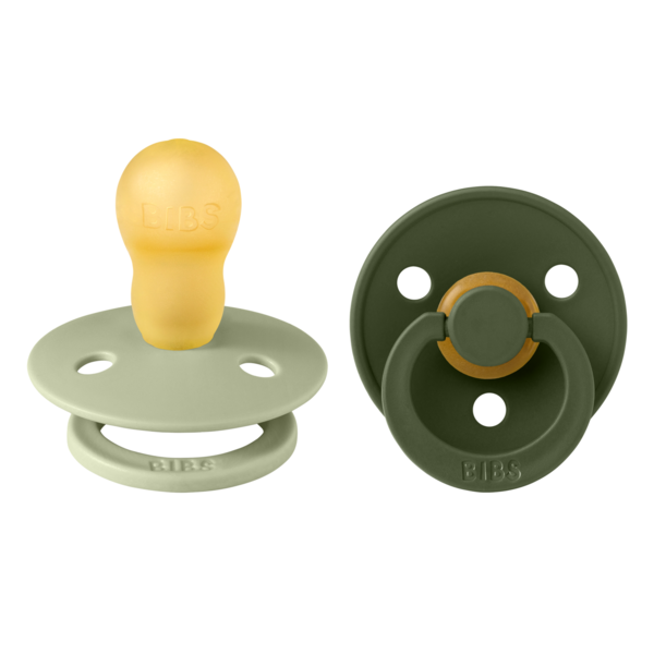 Set 2 suzete Bibs Colour Latex tetina rotunda 18 luni + SageHunter Green – imaginea 4