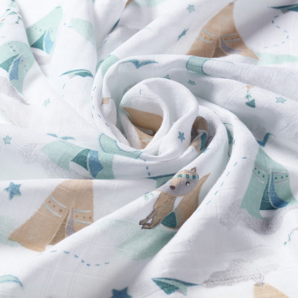 Set 3 scutece Babyono cu fibre bambus natural albastru – imaginea 4