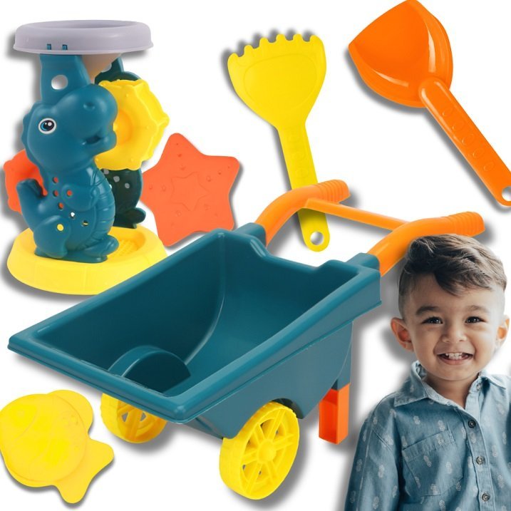 Set 6 jucarii de nisip Sandbox Yellow – imaginea 7