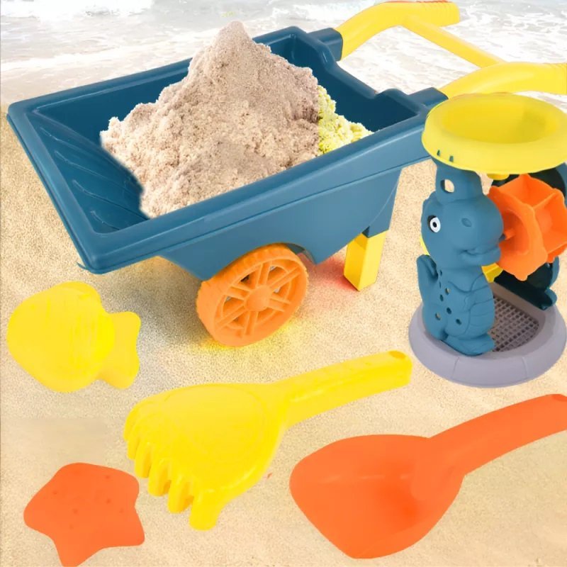 Set 6 jucarii de nisip Sandbox Yellow – imaginea 6
