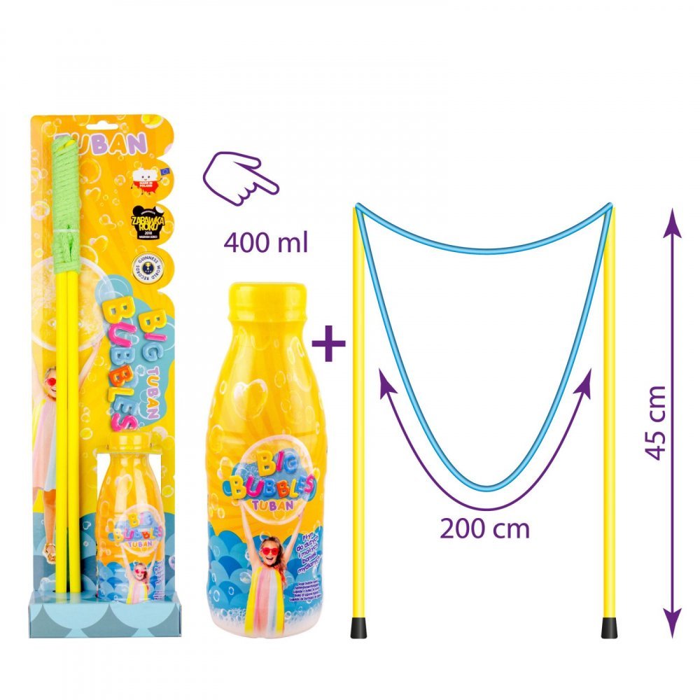 Set baloane de sapun bagheta + solutie 400 ml – imaginea 6