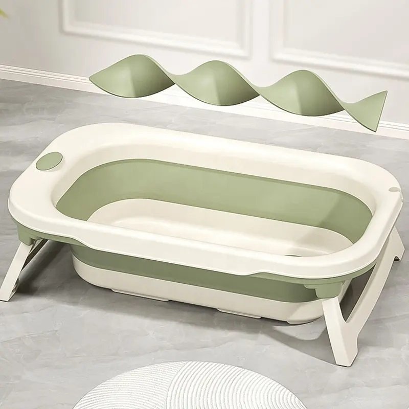 Set cadita pliabila Little Mom cu termometru si suport anatomic Green – imaginea 6