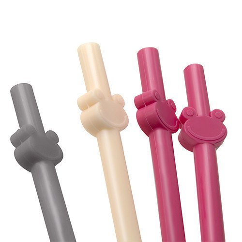 Set de 4 paie din silicon reutilizabile BabyJem Roz – imaginea 3