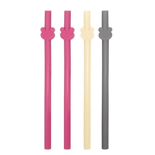 Set de 4 paie din silicon reutilizabile BabyJem Roz – imaginea 5